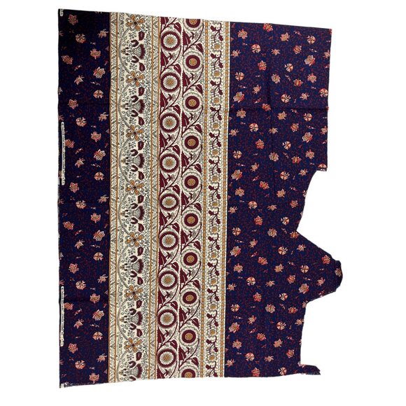 Vintage Cranston Schwartz Liebman Texas Boho Fabric Remnant 2 Yards x 24.25" - Picture 2 of 10